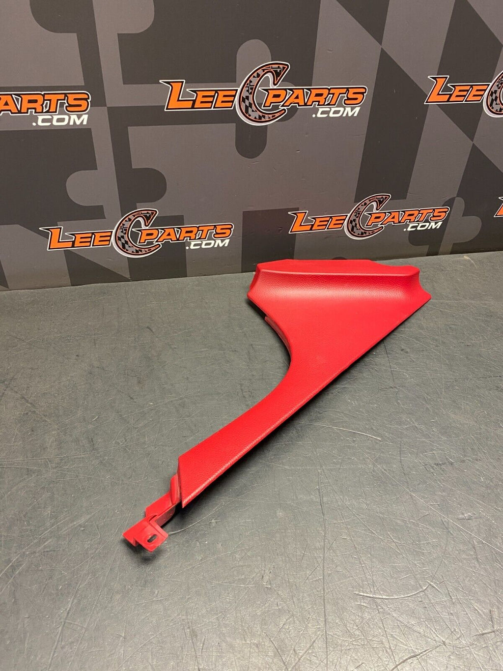 2005 CORVETTE C6 OEM COBALT RED SIDE CENTER CONSOLE PANEL PS SIDE OF CONSOL USED