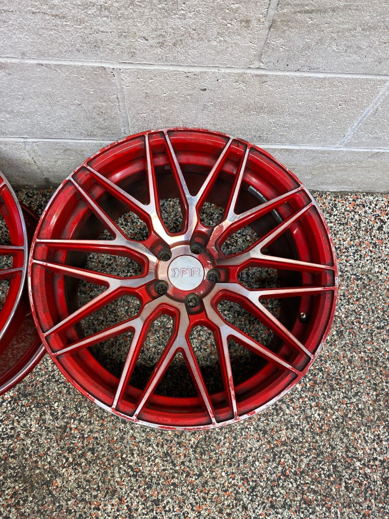 2010 CAMARO SS F1R WHEELS F103 CANDY RED 18x9.5  SET OF 4 USED