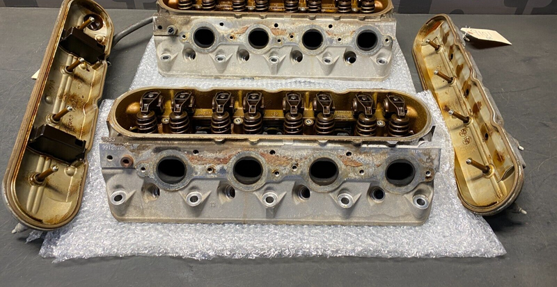 1999 CORVETTE C5 CONV OEM 853 CYLINDER HEADS PAIR DR PS LOADED COMPLETE USED