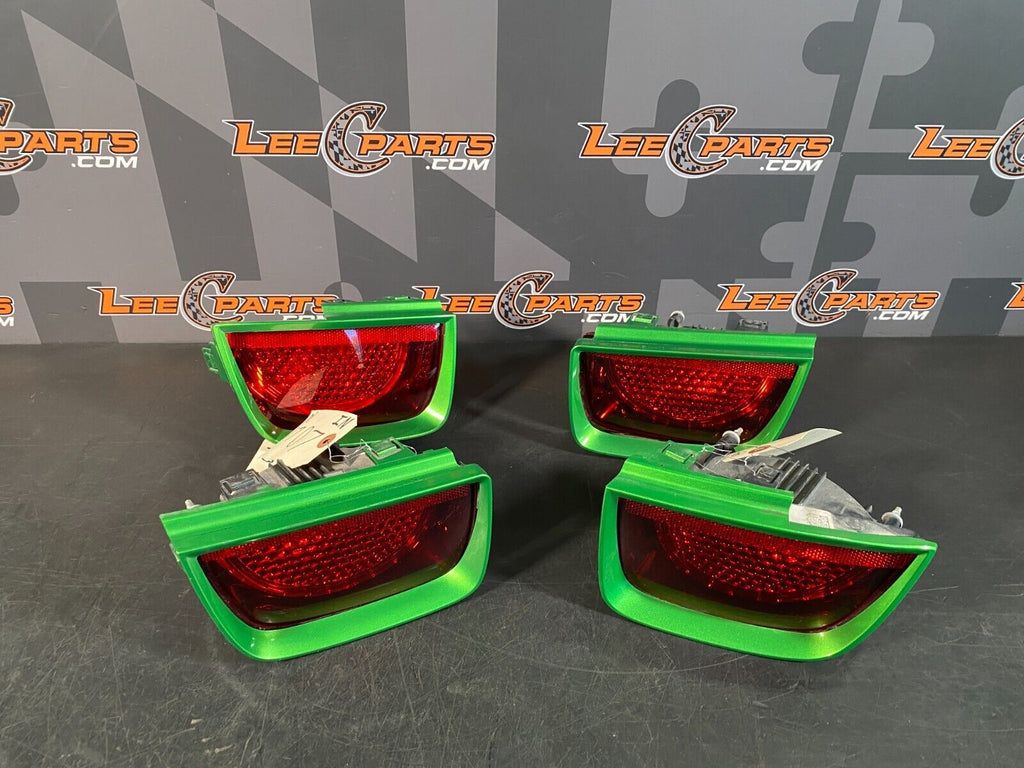 2013 CHEVROLET CAMARO SS 1LE OEM TAIL LIGHT SET OF (4) WITH TRIM RINGS USED