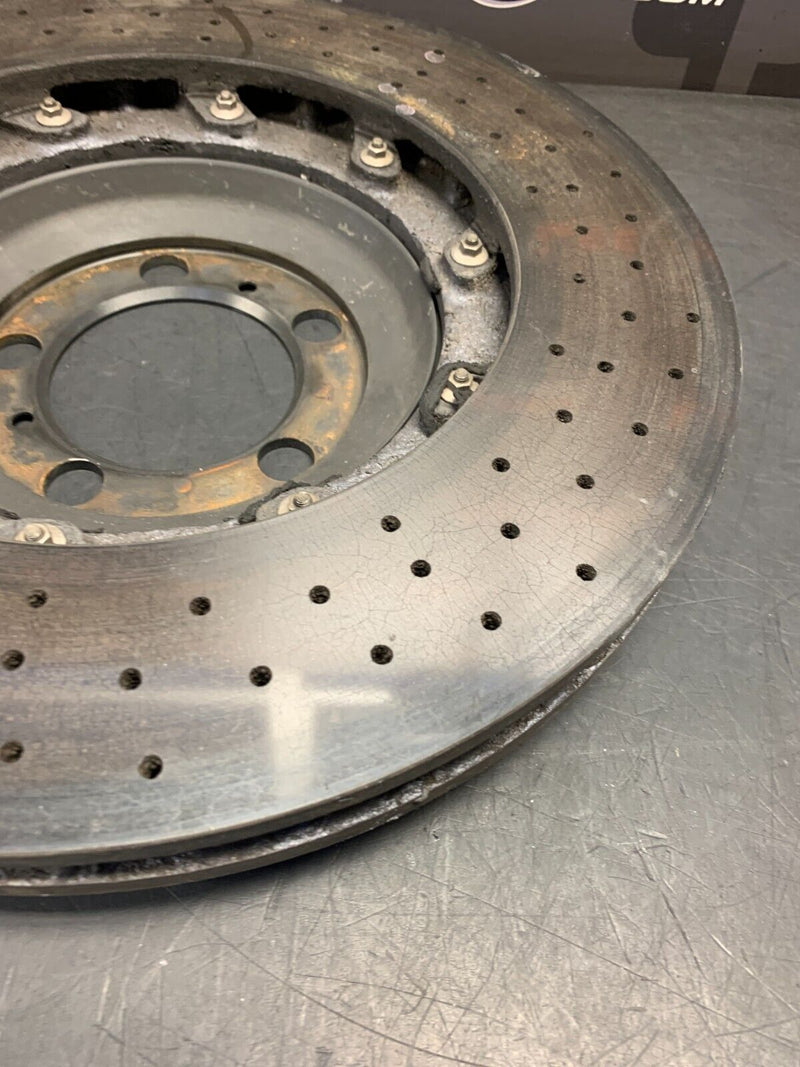 2014 PORSCHE 911 991 GT3 OEM DRIVER FRONT CARBON CERAMIC BRAKE ROTOR 18K PCCB