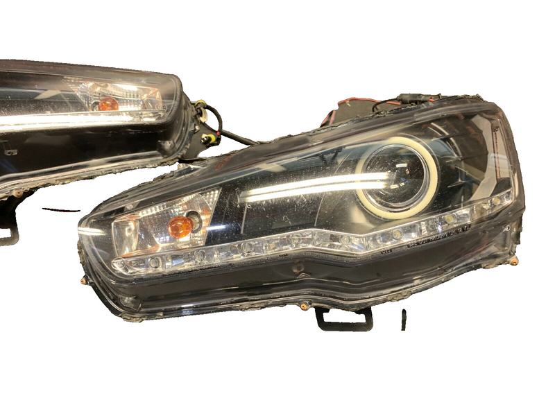 2009 MITSUBISHI LANCER RALLIART AFTERMARKET HALO HEADLIGHTS