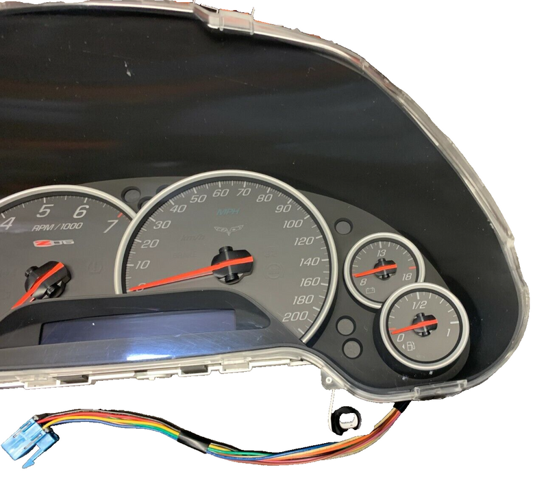 2007 CORVETTE C6 Z06 OEM GAUGE INSTRUMENT CLUSTER 76K