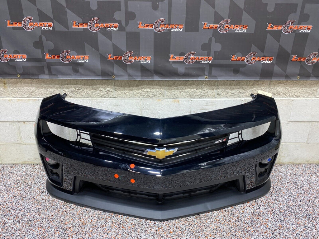 2014 CAMARO ZL1 OEM COUPE FRONT BUMPER COVER WITH VALANCE BUMPER HARNESS USED