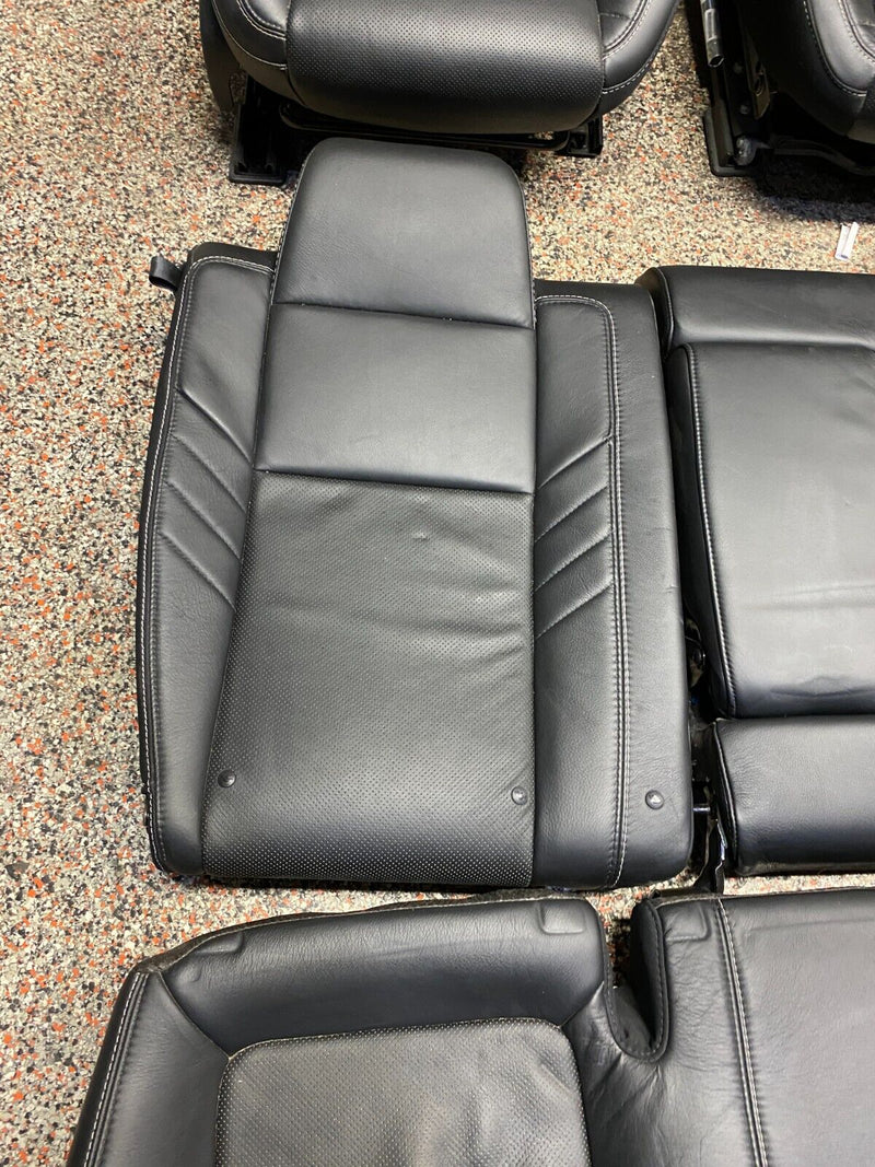 2016 DODGE CHALLENGER HELLCAT OEM FULL BLACK LEATHER FRONT REAR SEATS SET *READ*