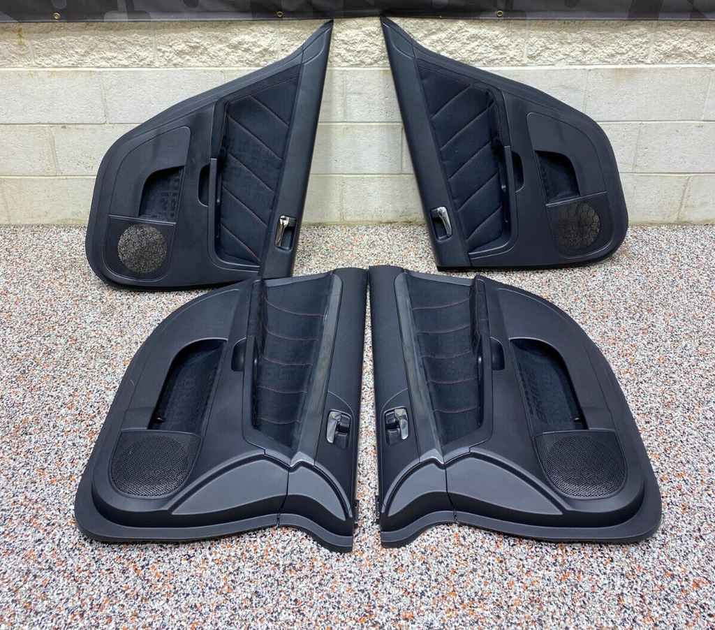 2013 EVOLUTION X EVO 10 MR OEM DOOR PANEL SET FRONT REAR BRIDE LOGO INSERTS USED