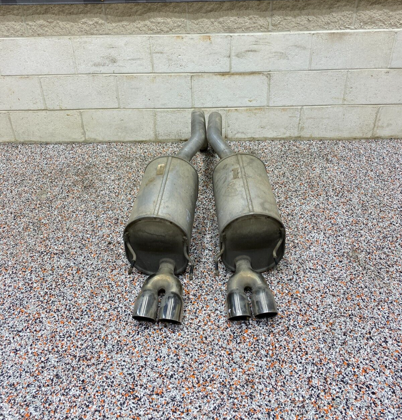 2013 CORVETTE C6 OEM MUFFLER PAIR DRIVER PASSENGER AXLE BACK EXHAUST USED