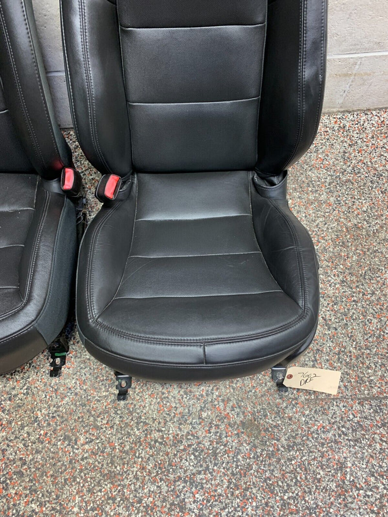 2012 CORVETTE C6 GRANDSPORT OEM BLACK LEATHER FRONT SEATS PAIR USED