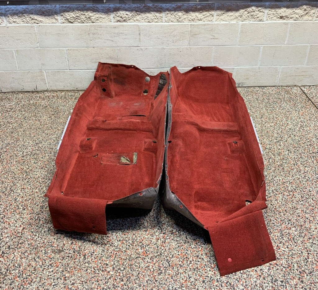 2000 HONDA S2000 AP1 OEM CARPET RED DRIVER PASSENGER USED **SEE PICS**