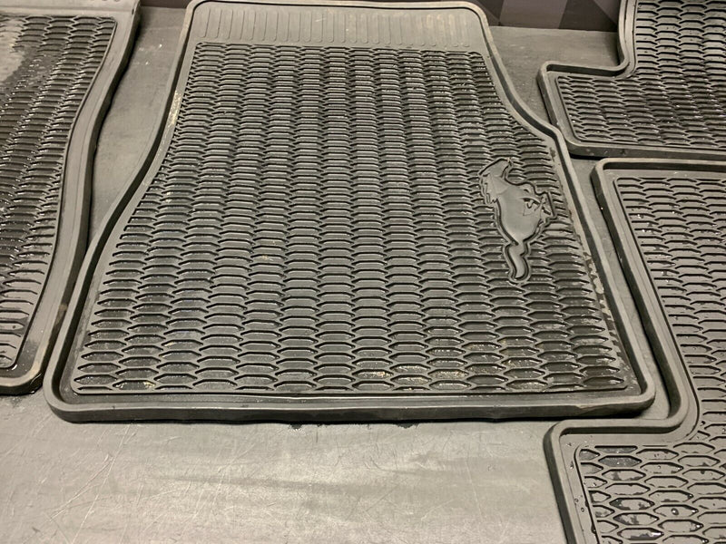 2013 FORD MUSTANG GT OEM RUBBER ALL WEATHER FRONT REAR FLOOR MATS