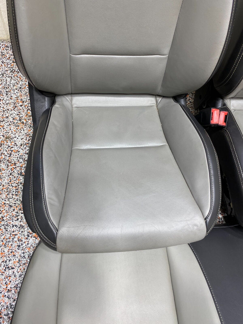 2012 CAMARO SS SEAT SET FRONT REAR GREY LEATHER SEATS SET NICE!! USED