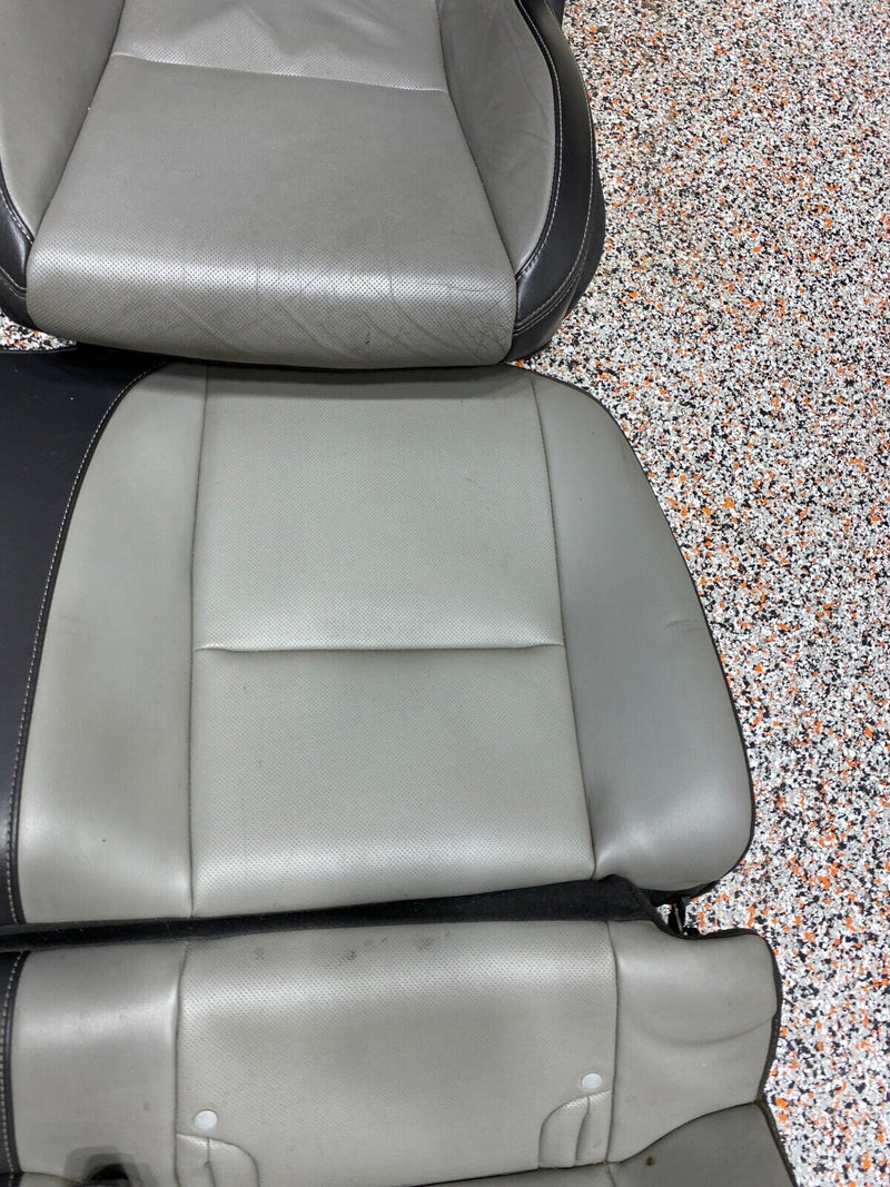 2012 CAMARO SS SEAT SET FRONT REAR GREY LEATHER SEATS SET NICE!! USED