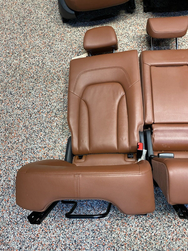 2012 AUDI Q5 3.2 S LINE OEM FRONT REAR SEATS BROWN RARE NICE CONDITION!!