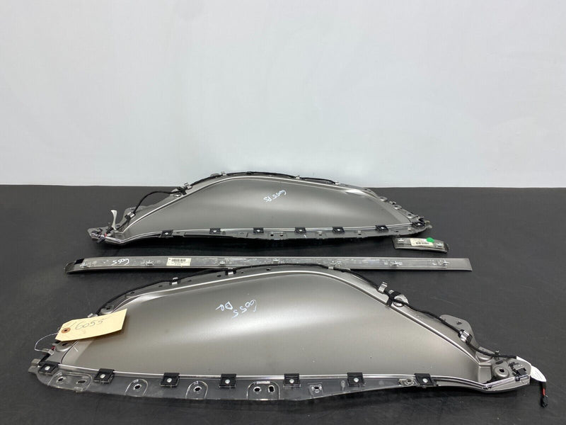 2011 CHEVROLET CAMARO SS OEM SILVER DOOR PANEL INSERT SET WITH DASH TRIM USED