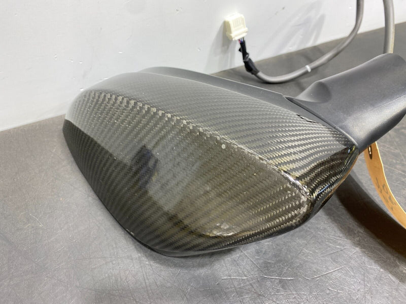 2017 SUBARU BRZ FRS 86 OEM DRIVER LH SIDE VIEW MIRROR WITH CARBON CAP USED