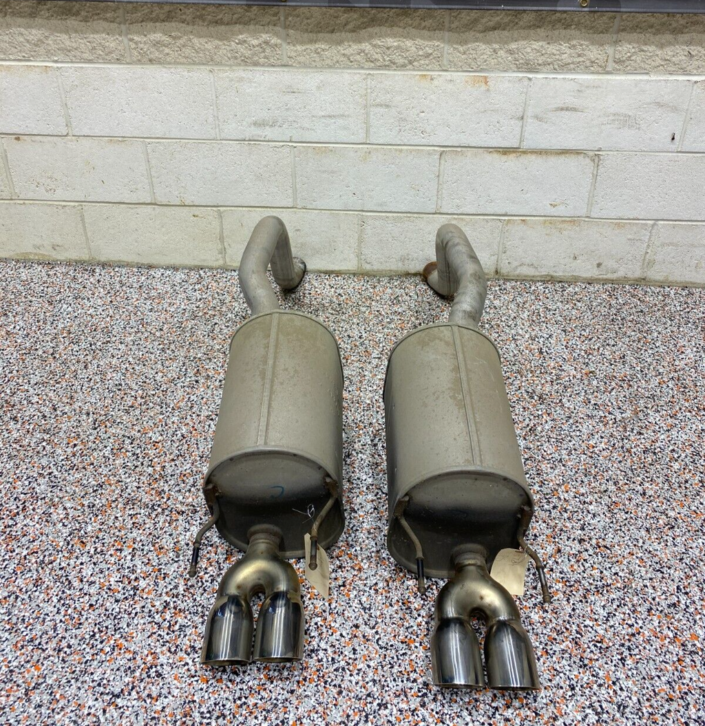 2007 CORVETTE C6 OEM MUFFLERS AXLE BACK EXHAUST PAIR DR PS USED 33K MILES