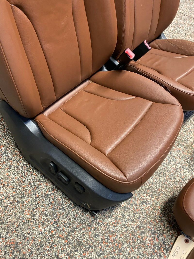 2012 AUDI Q5 3.2 S LINE OEM FRONT REAR SEATS BROWN RARE NICE CONDITION!!