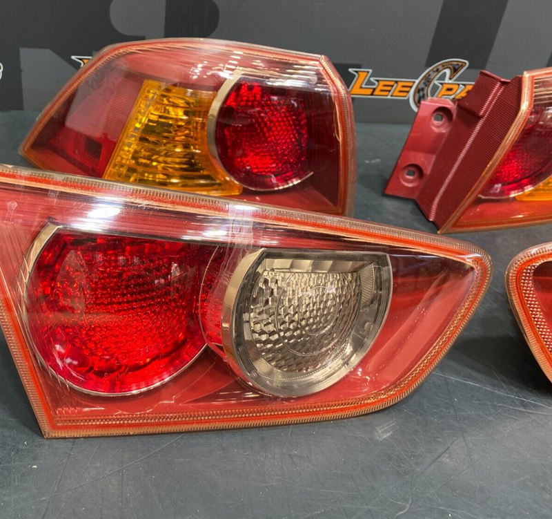 2008 EVOLUTION X EVO 10 GSR OEM TAIL LIGHT SET ALL RED LENSES USED