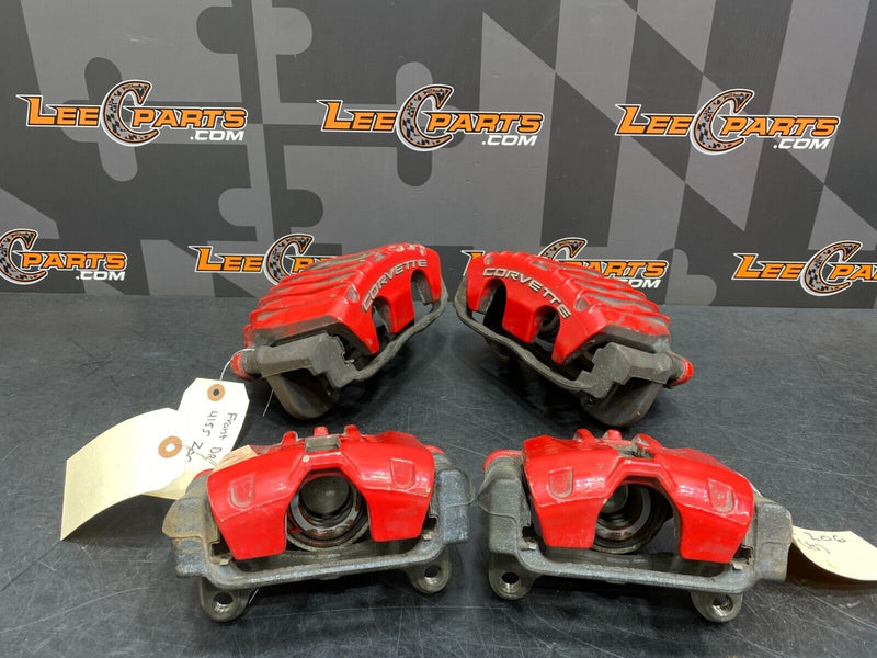 2001 CORVETTE C5 Z06 OEM BRAKE CALIPER SET FRONT REAR RED CALIPERS USED 41K MILE