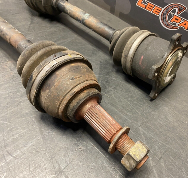 1998 NISSAN 240SX R200 REAR AXLE SETUP PAIR WITH HARDWARE BOLTS DR PS USED