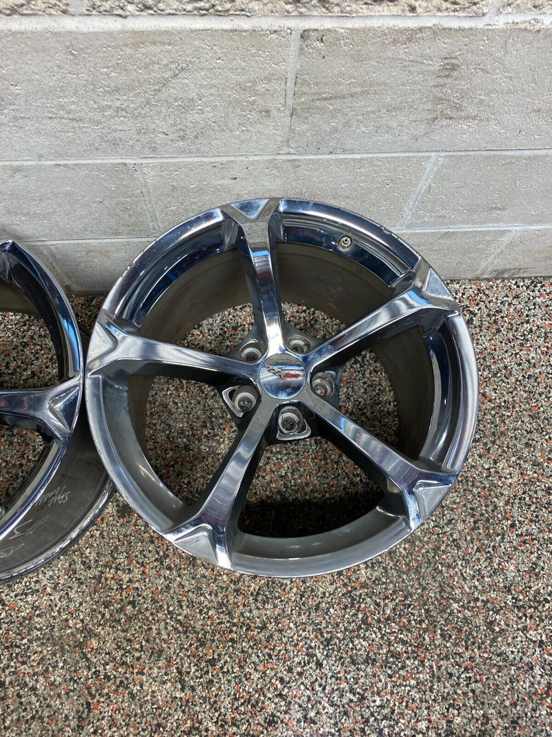 2010 CORVETTE C6 GRANDSPORT WHEELS RIM SET OF 4 18x9.5/19x12 USED