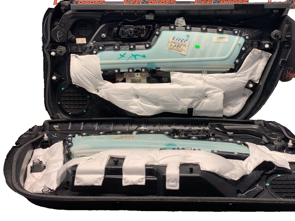 2016 FORD MUSTANG GT OEM BLACK LEATHER DOOR PANELS