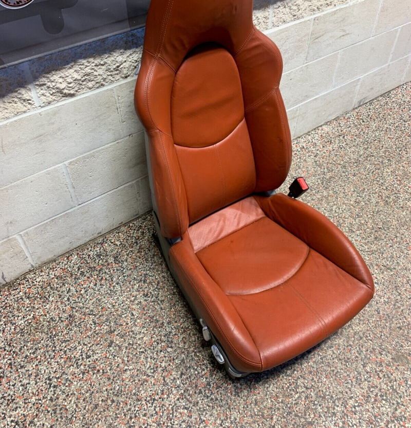 2007 PORSCHE 911 TURBO 997 OEM PASSENGER TERRACOTTA ADAPTIVE SPORT SEAT