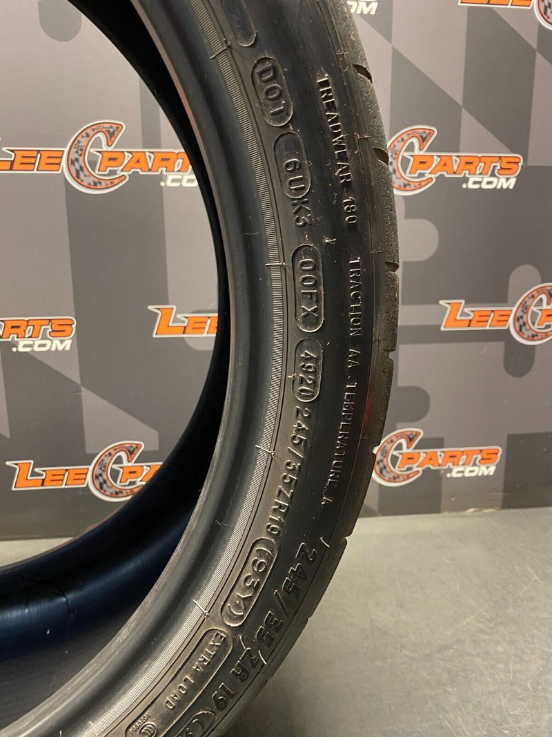 MICHELIN PILOT SPORT CUP2 245/35/19 6/32 (1) TIRE USED
