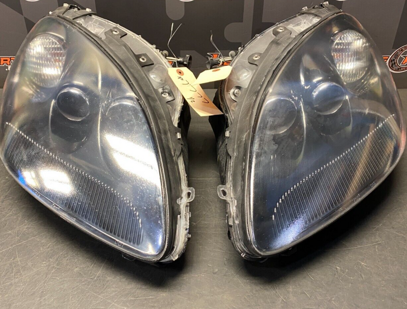 2008 CORVETTE C6 OEM BLACK HEADLIGHTS PAIR DRIVER PASSENGER USED **READ**