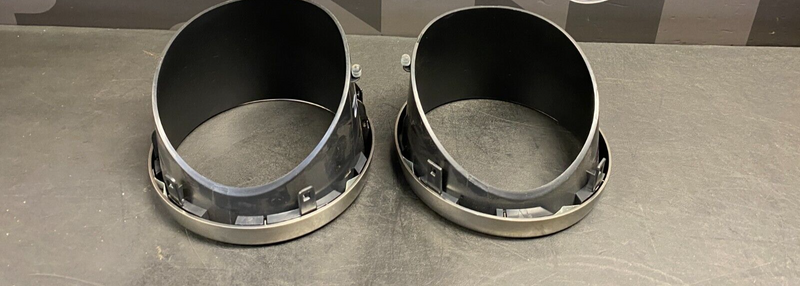 2016 FORD MUSTANG GT350 OEM GAUGE CLUSTER TRIM RINGS PAIR USED