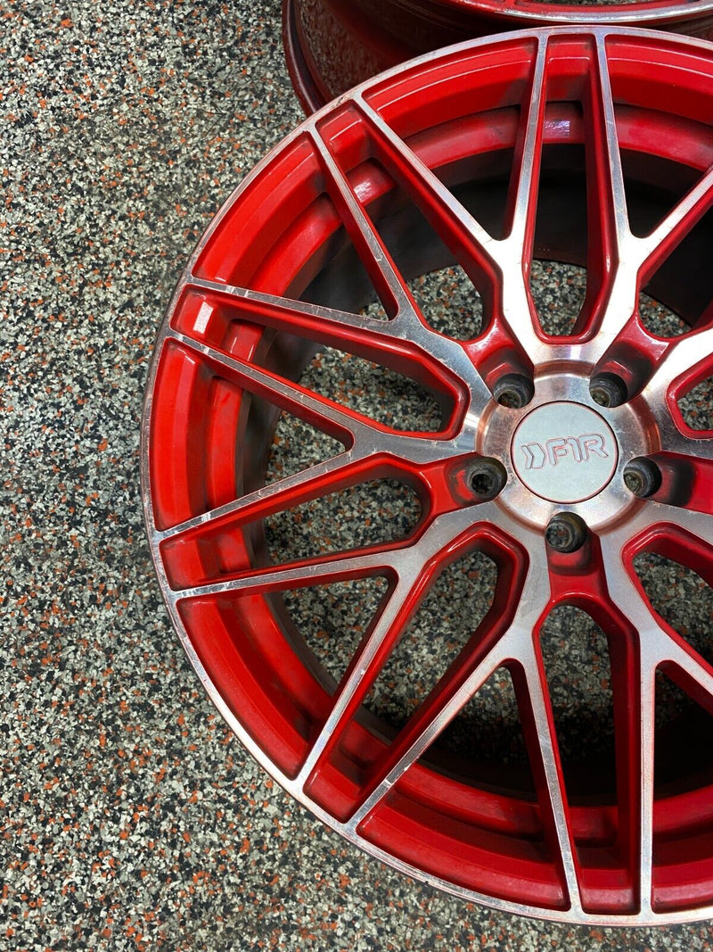 2010 CAMARO SS F1R WHEELS F103 CANDY RED 18x9.5  SET OF 4 USED