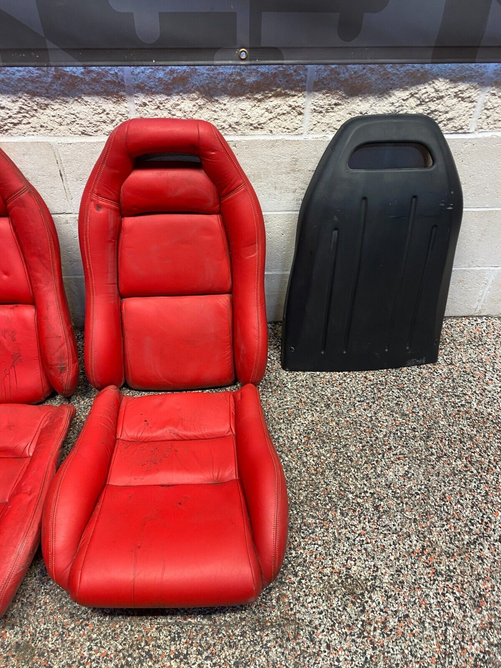 1996 DODGE VIPER RT/10 OEM SEAT FOAM WITH COVERS RED RECOVERED USED **READ**