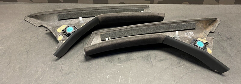 2012 AUDI R8 GT V10 OEM ALCANTARA A PILLAR INTERIOR TRIM PAIR DR PS USED OEM