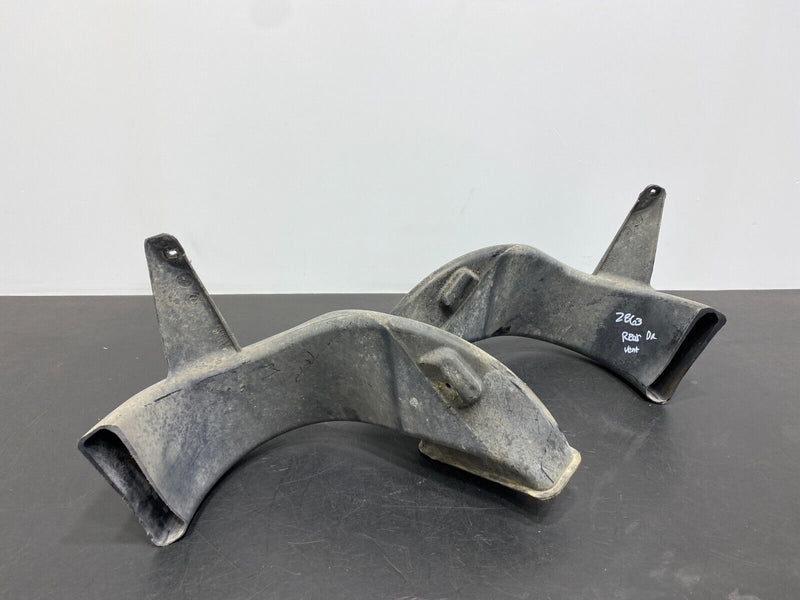 2009 CHEVY CORVETTE C6 OEM REAR BRAKE DUCTS PAIR DRIVER PASSENGER USED