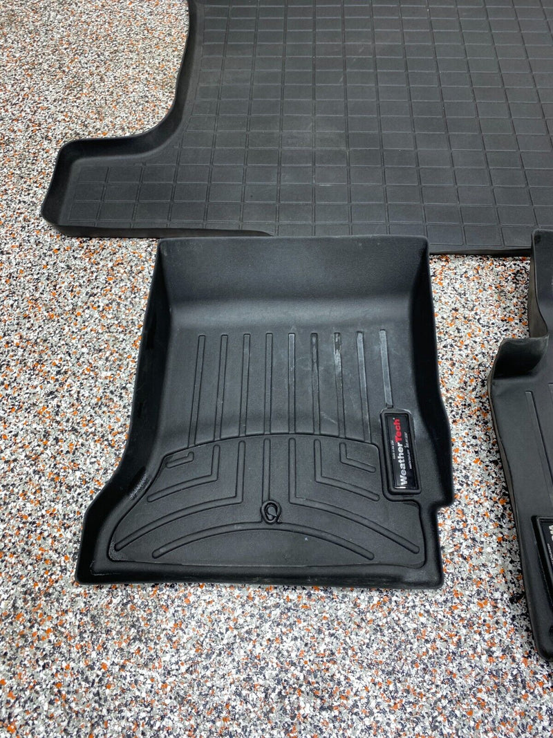 2013 CORVETTE C6 WEATHER TECH FLOOR MAT SET CABIN AREA TRUNK SET USED