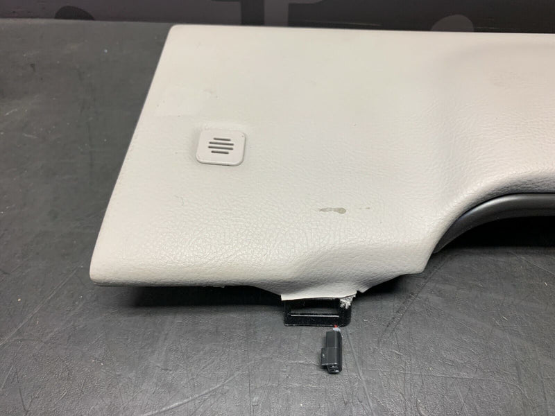 2007 CORVETTE C6 OEM GREY DRIVER LOWER DASH KNEE PANEL