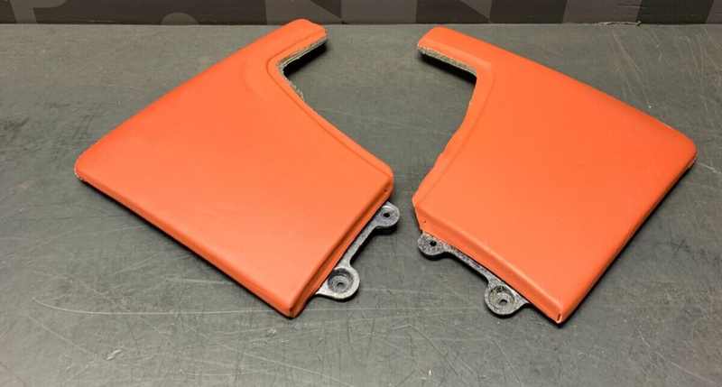 2007 PORSCHE 911 TURBO OEM DRIVER PASSENGER TERRACOTTA CONSOLE SIDE TRIM COVERS