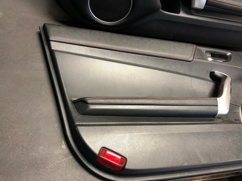 2016 SCION 86 FRS BRZ OEM INTERIOR DOOR PANELS RED STITCHED