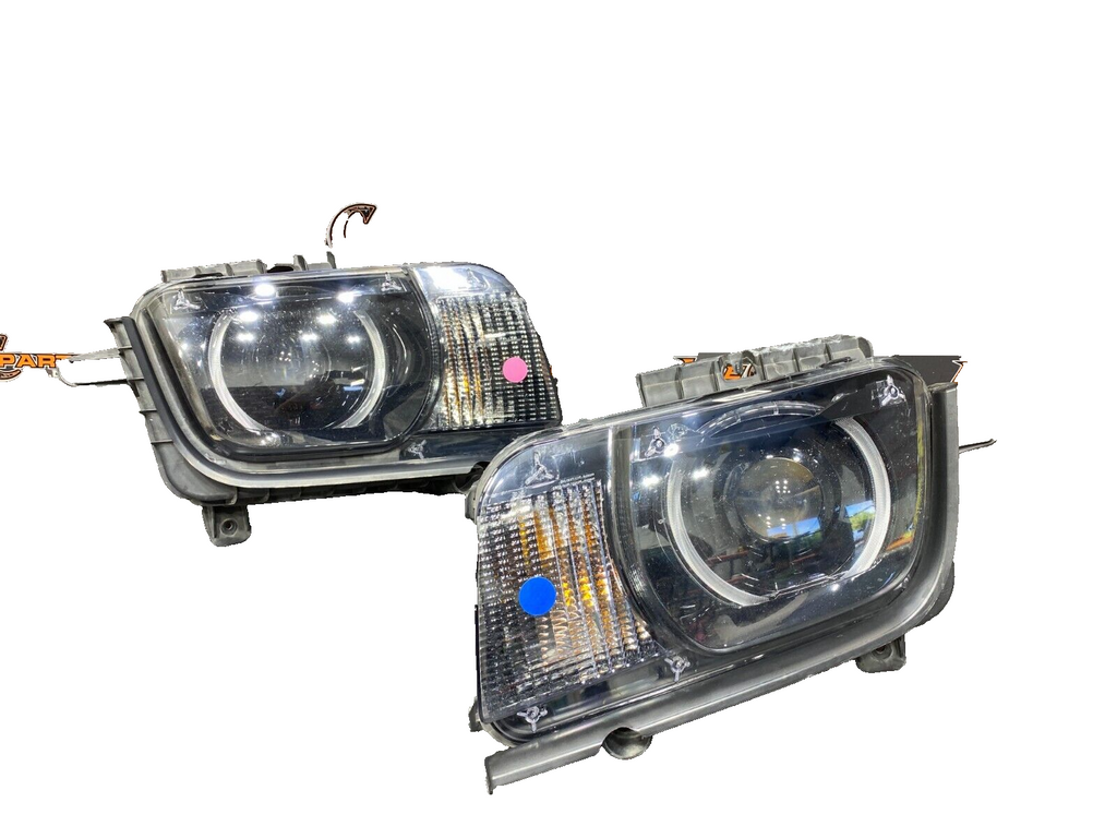 2014 CHEVROLET CAMARO ZL1 OEM HID HALO HEADLIGHTS PAIR DRIVER PASSENGER USED