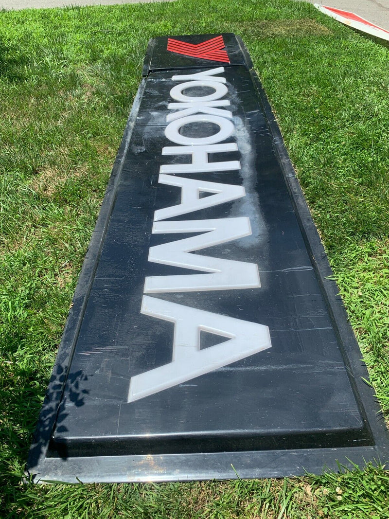 18FT X 4FT YOKOHAMA TIRE SHOP SIGN -HUGE! ULTRA RARE!- LOCAL PICK UP ONLY