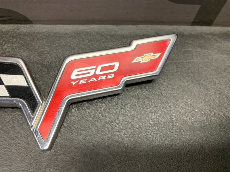 2013 CORVETTE C6 GRANDSPORT OEM 60TH ANNIVERSARY BADGE EMBLEM