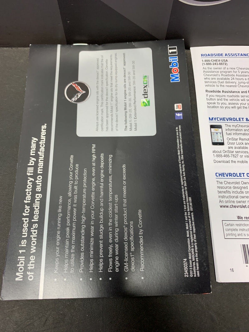 2015 CORVETTE C7 Z06 OEM BOOKLETS