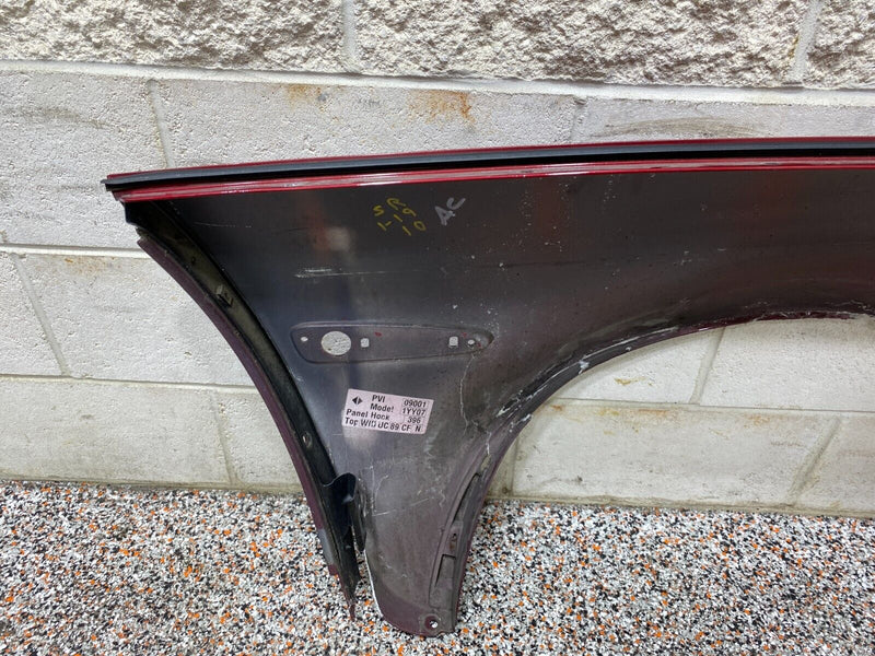 2012 CORVETTE C6 GRANDSPORT OEM DRIVER LH WIDEBODY REAR QUARTER PANEL USED