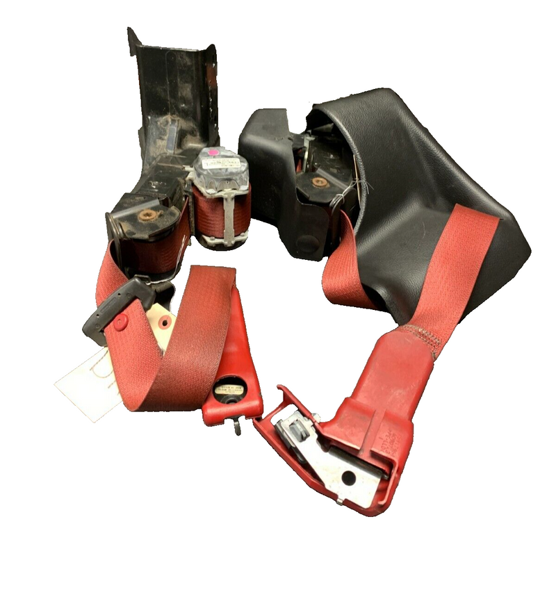 2008 CORVETTE C6 CONVERTIBLE OEM RED SEAT BELTS