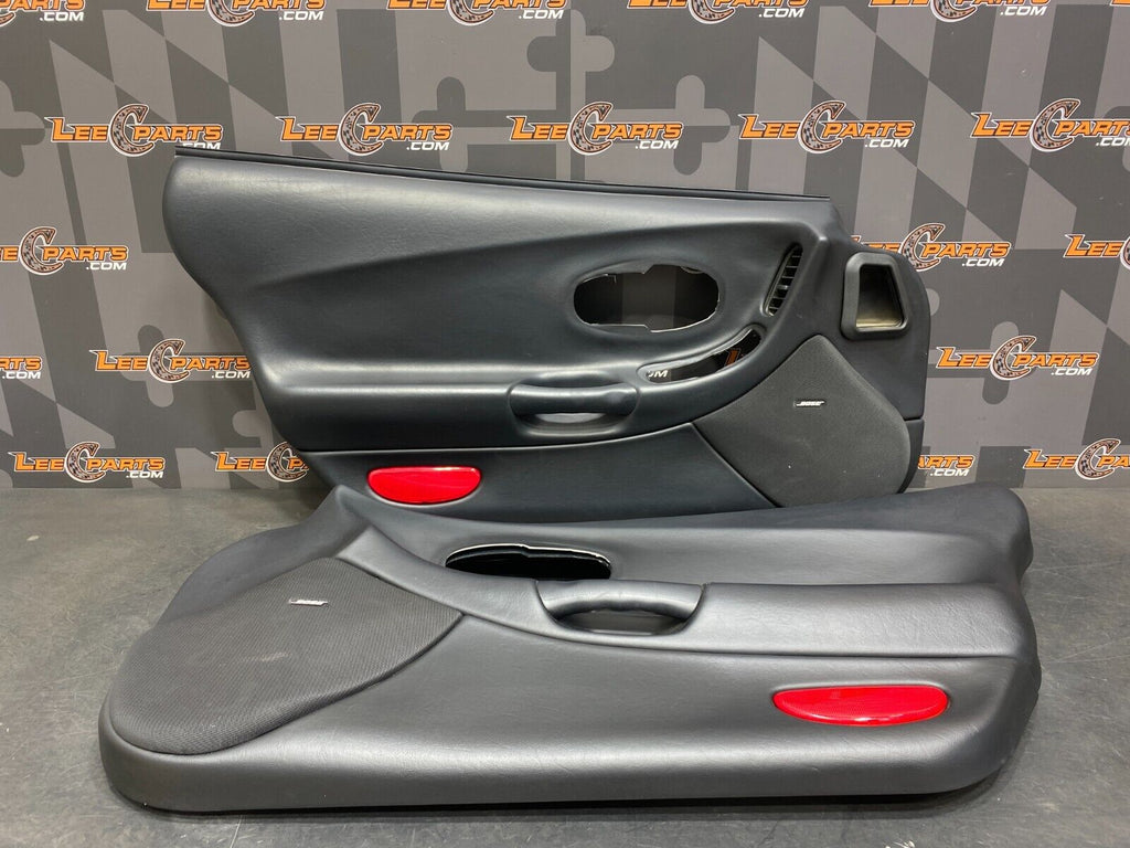 2001 CORVETTE C5 Z06 OEM BLACK DOOR PANELS PAIR DRIVER PASSENGER USED NICE!!