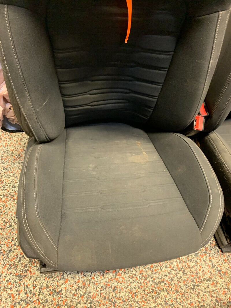 2015 FORD MUSTANG GT OEM CLOTH FRONT REAR SEATS -BLOWN BAGS- COUPE