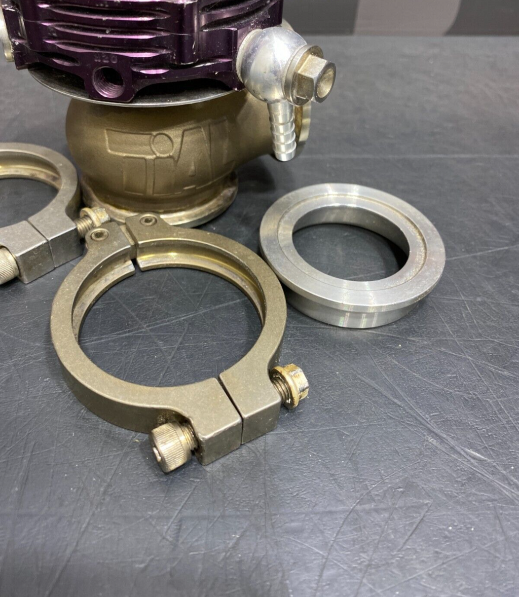 2008 EVOLUTION X EVO 10 TIAL 38MM MVS WASTEGATE PURPLE WITH CLAMPS AND INLET