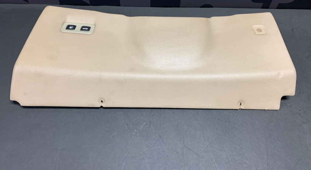 2005 CORVETTE C6 OEM TAN DRIVE KNEE PANEL W/ SWITCHES