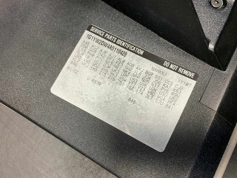 2010 CORVETTE C6 GRANDSPORT OEM GREY GLOVE BOX