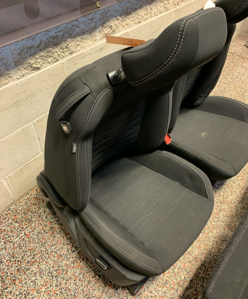 2017 FORD MUSTANG GT COUPE OEM BLACK CLOTH FRONT REAR SEATS -BLOWN BAG-
